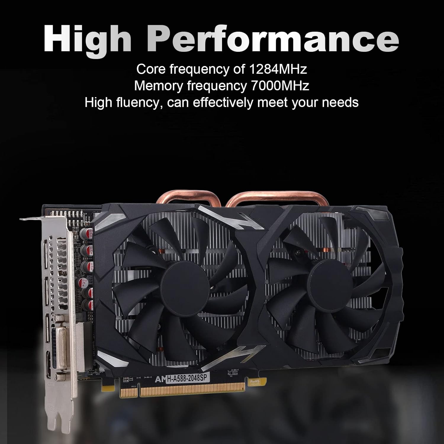 Bewinner Scheda Grafica RX580 8GB, GDDR5 256bit Scheda Grafica per Computer con Doppia Ventola 1284MHz 7000MHz Scheda Grafica Discreta per Giochi per Computer Desktop con HDMI, DP X 3, DVI Bewinner Scheda Grafica RX580 8GB, GDDR5 256bit Scheda Grafica per Computer con Doppia Ventola 1284MHz 7000MHz Scheda Grafica Discreta per Giochi per Computer Desktop con HDMI, DP X 3, DVI