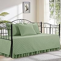 Vista 9 de HOMBYS Juegos de Fundas para Sofá Cama - Juego de Ropa de Cama para Sofá Cama con Costura de Diamante, Ropa de Cama Acogedora para Todas