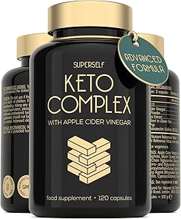 Keto Diet Pills - Advanced Keto Complex with Apple Cider Vinegar 1000mg, MCT Oil, Vitamin B12, Green Tea Extract - 120 Capsules - Keto Tablets Supplement for Men & Women - Made in The UK