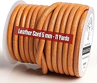 Vista 29 de Cordón de cuero para hacer joyas, cordón redondo de 2 mm, cuerda de 27 yardas utilizada para manualidades, cuerda para collar, trenzado - Negro