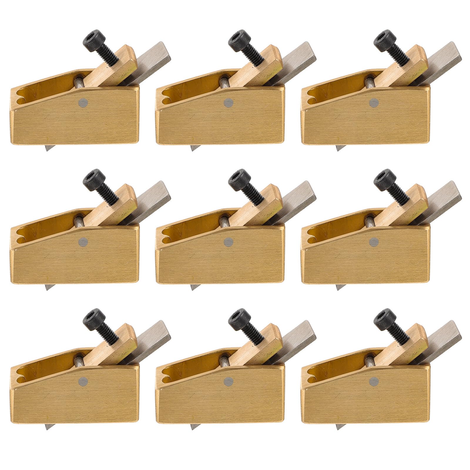 Pialla Manuale per Liuteria in Ottone e Acciaio Alta Lucentezza, Utensile Artigianale per Violino e Strumenti in Legno, Compatta per Lavorazioni di Precisione