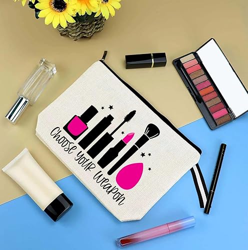 Miniatura 5 de Bolsa de maquillaje inspirada para mujer, bonita bolsa de cosméticos para amigos y familia, bolsa de aseo de viaje, bolsa de cosméticos portátil,