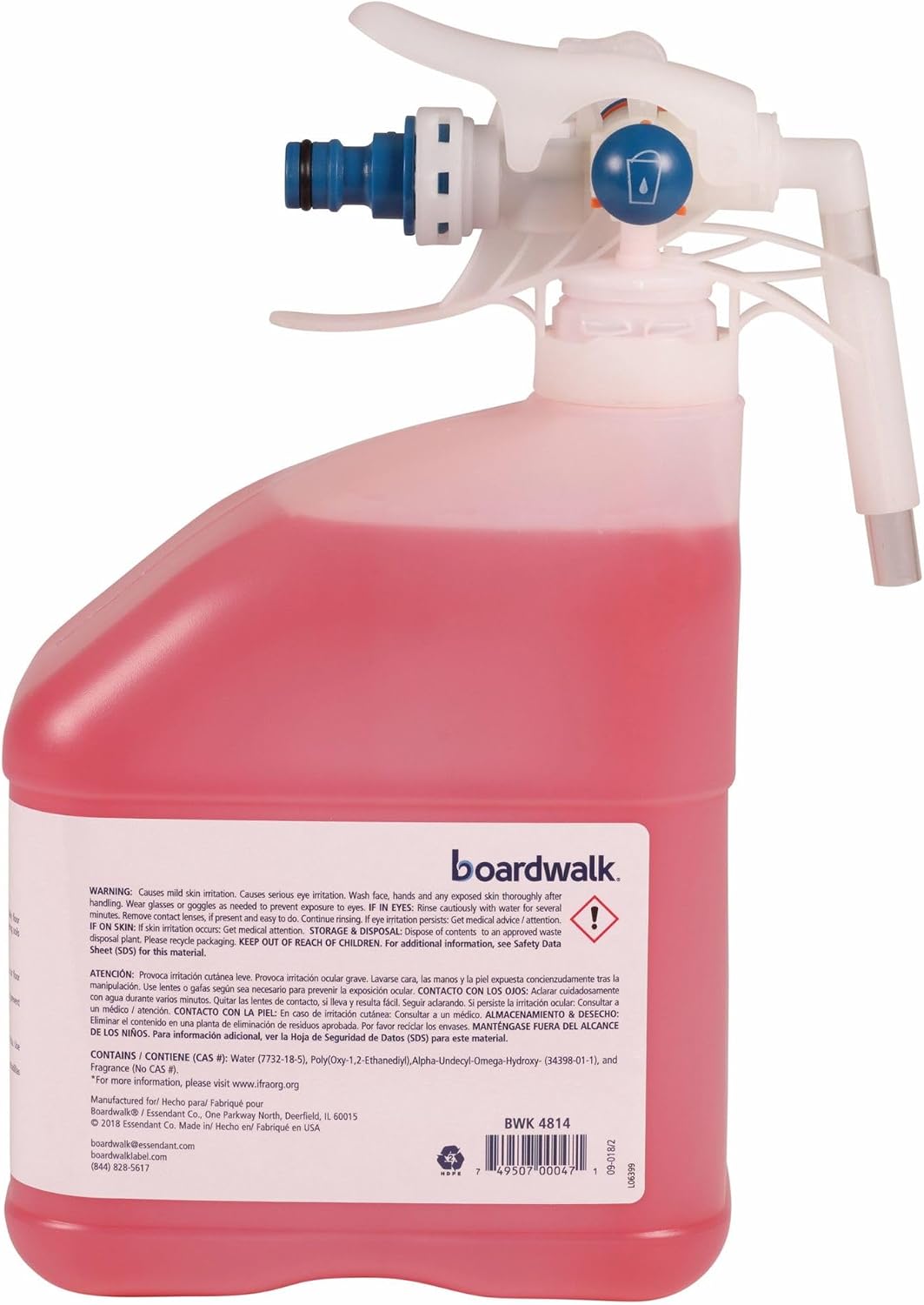 Boardwalk PDC Neutral Floor Cleaner, Tangy Fruit Scent, 3 Liter Bottle
