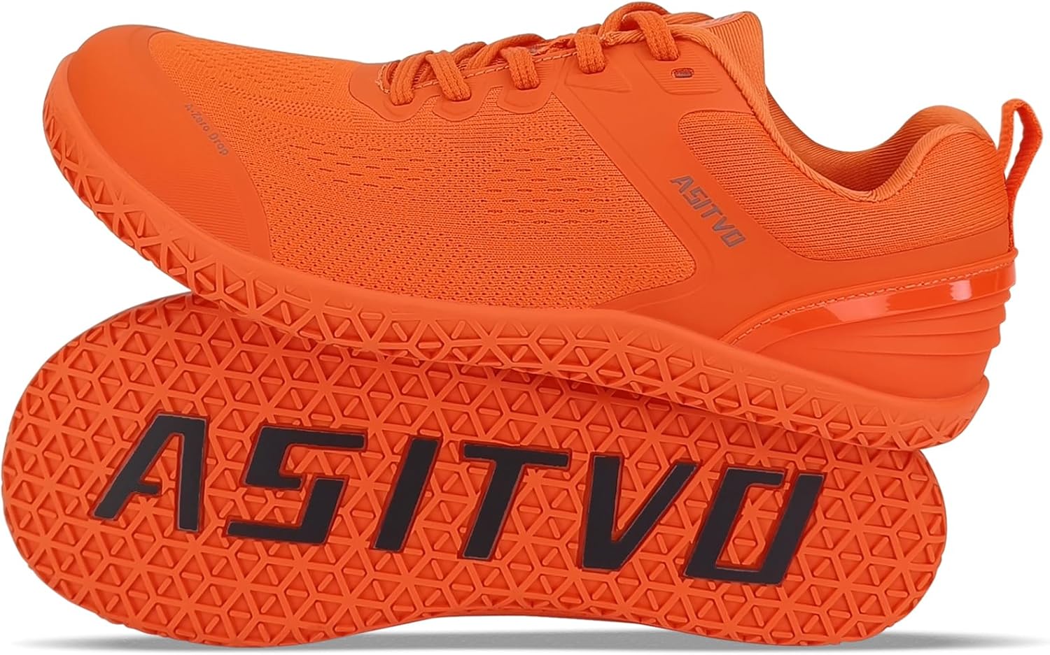 ASITVO Wide Barefoot Shoes Men Gym Zero Drop Sole Minimalist Cross Trainer Width Toe Box Sneakers Grounding Knit No-Sew Upper TPU Toe and Heel Colorful