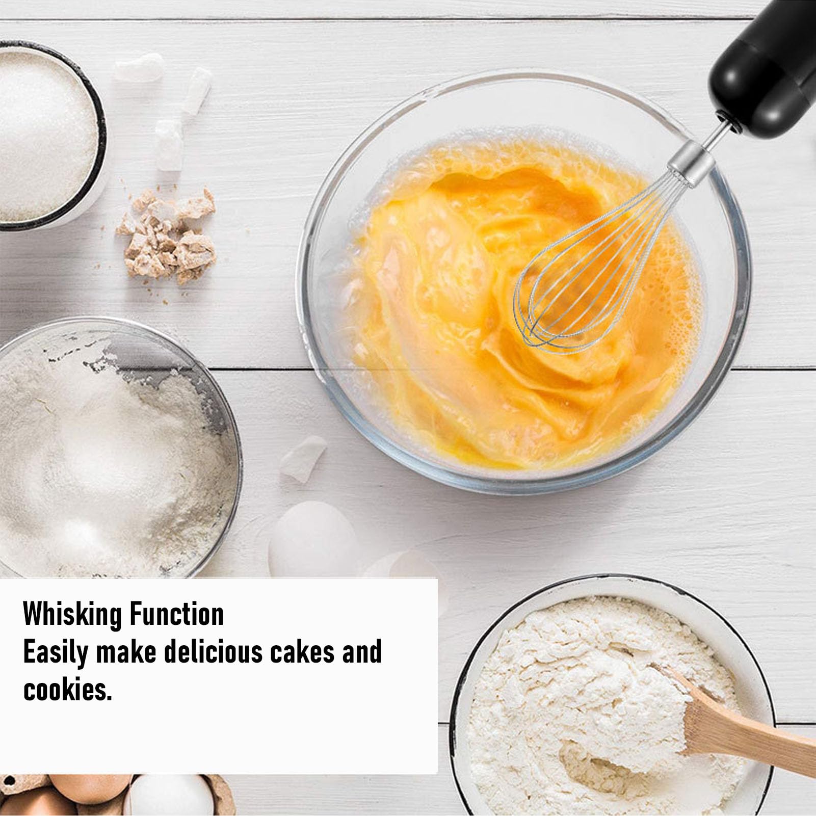 Generic Blender Ręczny Wielofunkcyjny, Lekki Blender Ręczny do Kuchni, Mikser ze Stali Nierdzewnej do żywności dla Dzieci i Soków (wtyczka UE 220-240v)