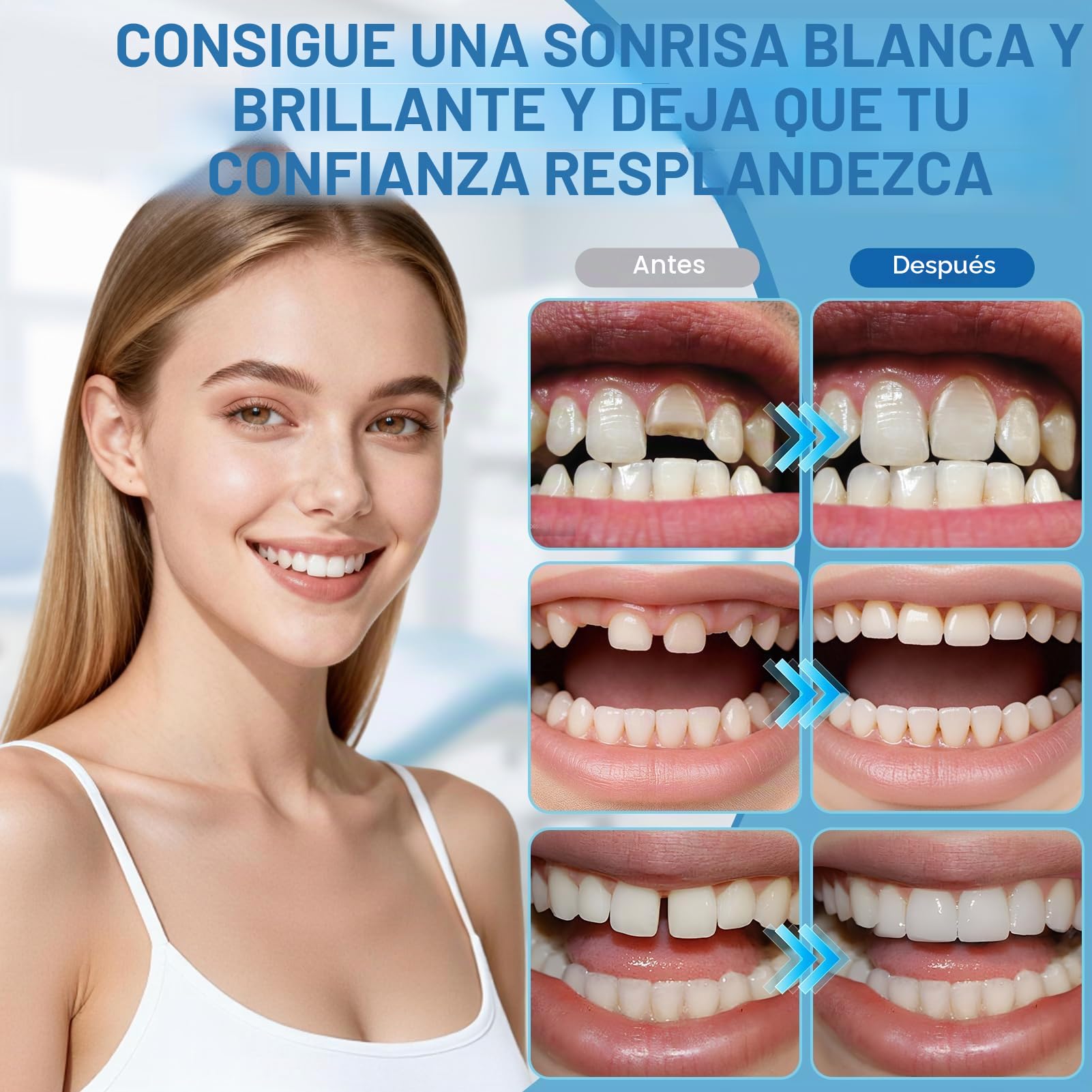 Cemento Dental Permanente para Coronas, Puentes y Caries