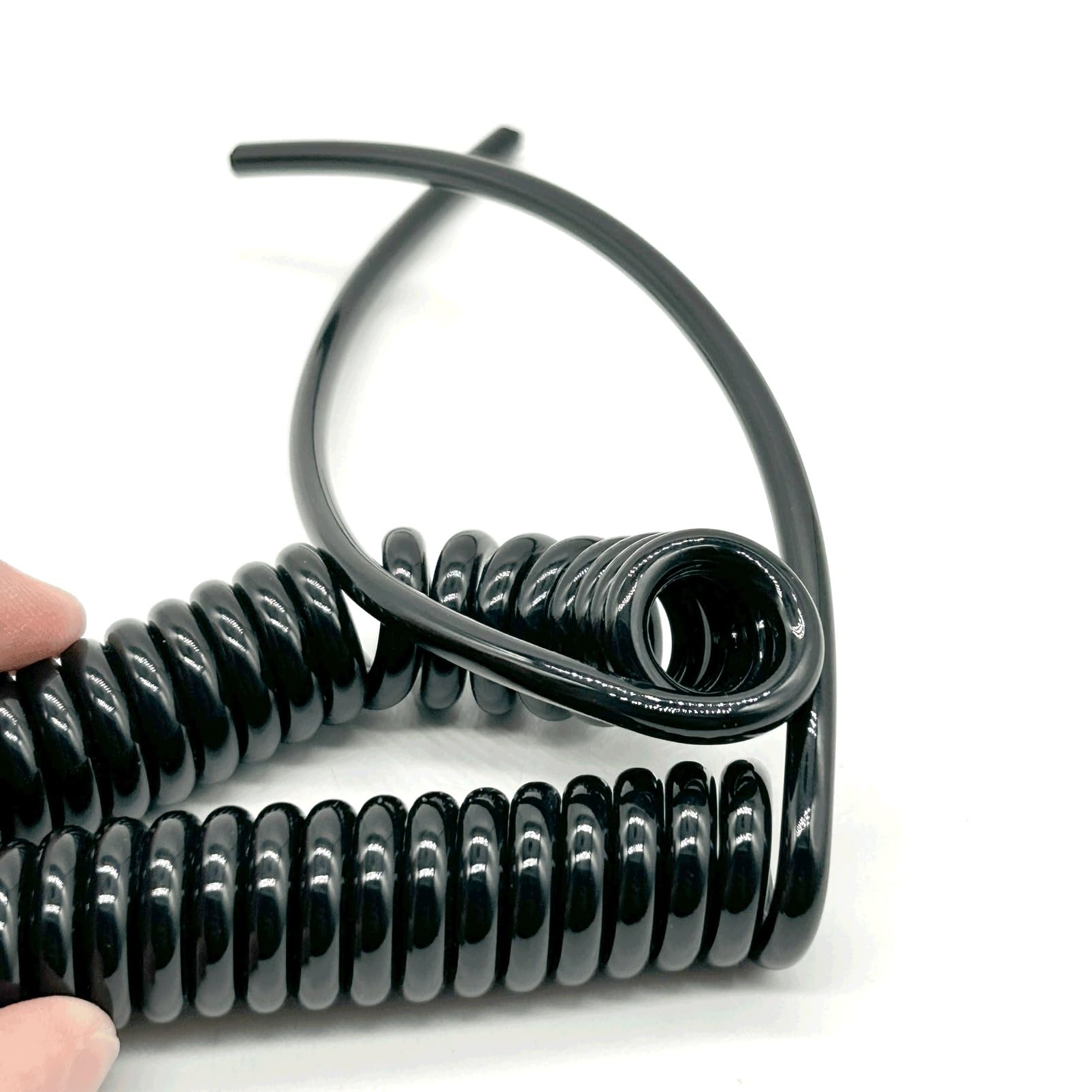 4-żyłowy kabel spiralny 0,75 mm², 18 AWG, hydrauliczny kabel spiralny ze sprężyną naciągową, elastyczny (stretch, 5 metrów)