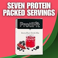 Vista 6 de ProtiFit - Mezcla de bebida en polvo de sabor a fruta con alto contenido en proteínas, 15g de proteína, baja en calorías, sin azúcar, compatible
