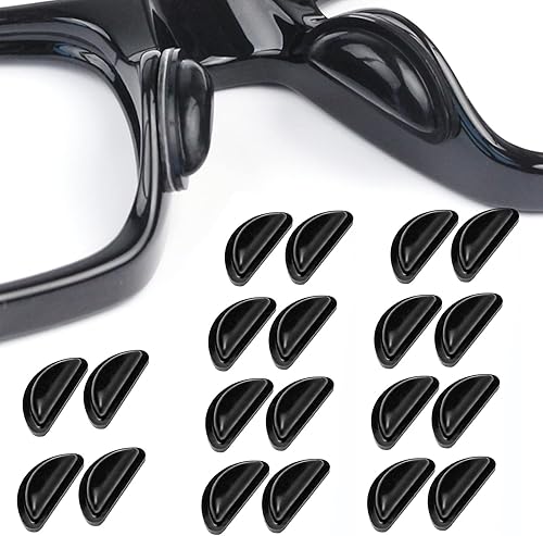 Miniatura 9 de Almohadillas de nariz para gafas, almohadillas de nariz de silicona para gafas, almohadillas de nariz suaves antideslizantes para marcos de plástico