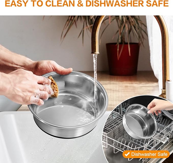 Comedero Perro Acero Inoxidable 2 Unidades miniatura 6