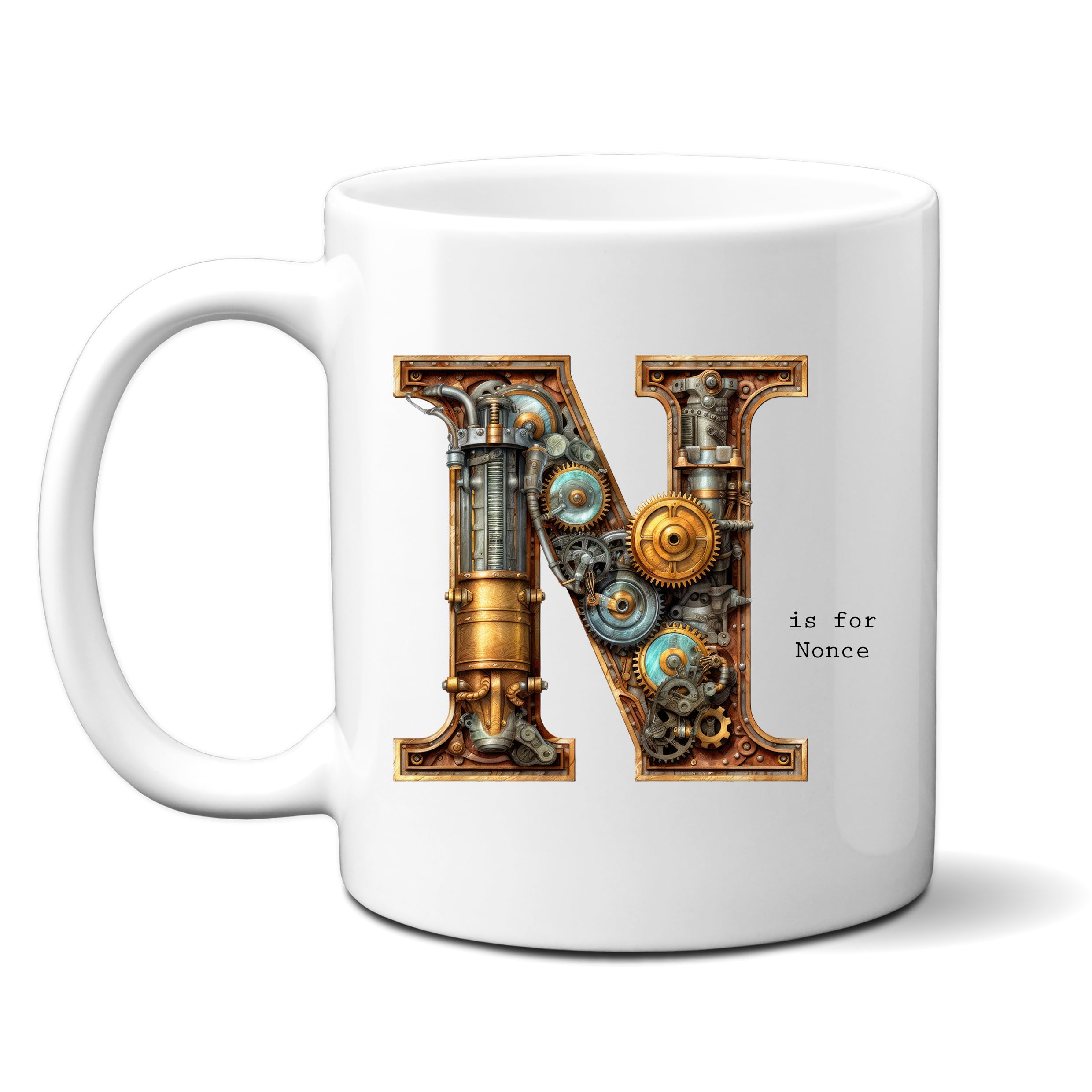 Denzie Digs N is for Nonce Mug, Funny Offensive Hilarious Rude Personalised Gift Cup