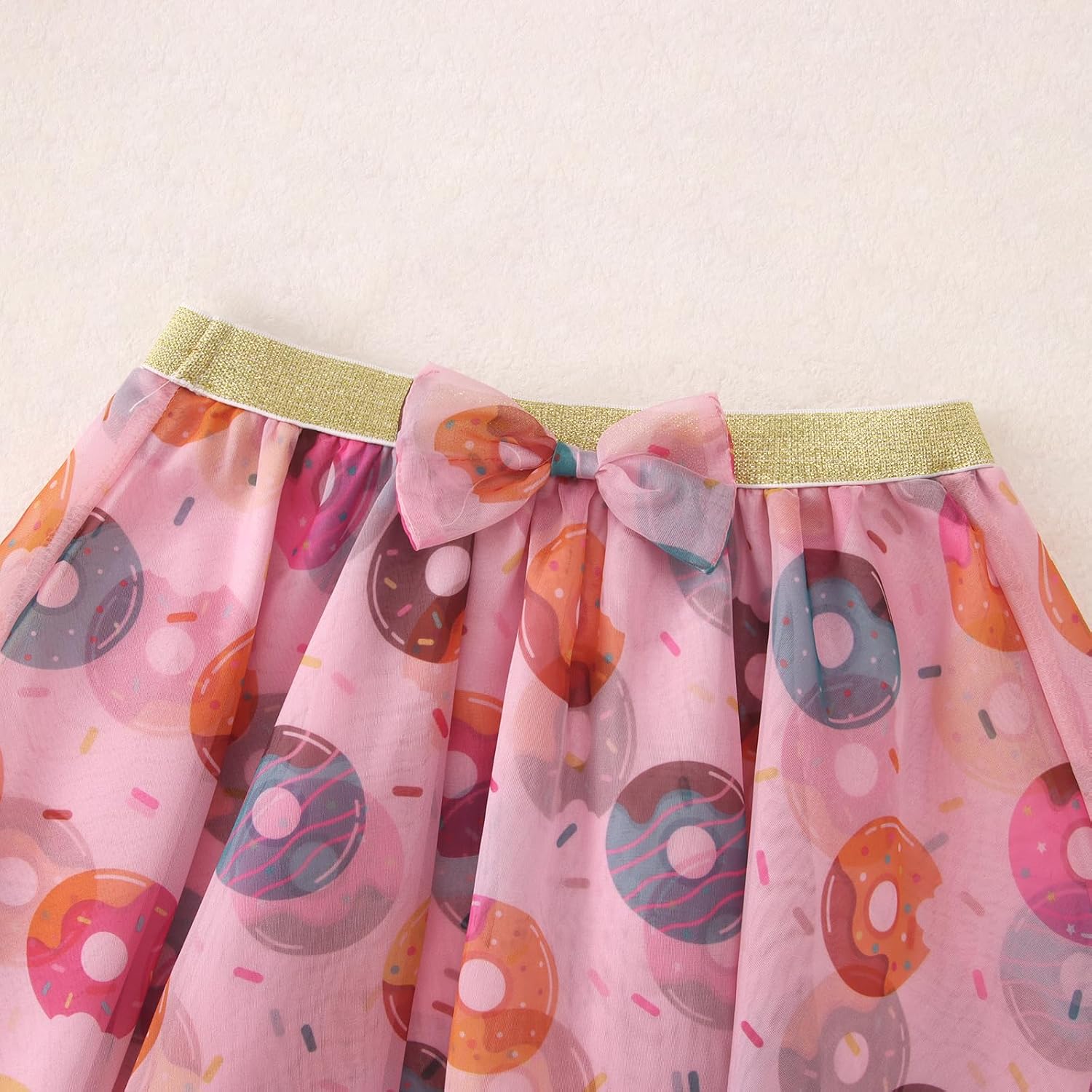 CM C&M WODRO Baby Girl Birthday Donut Outfit 1st 2nd 3rd 4th 5th 6th 7th 8th Short Sleeve Shirt Tutu Skirt Clothes Set 1-8Y