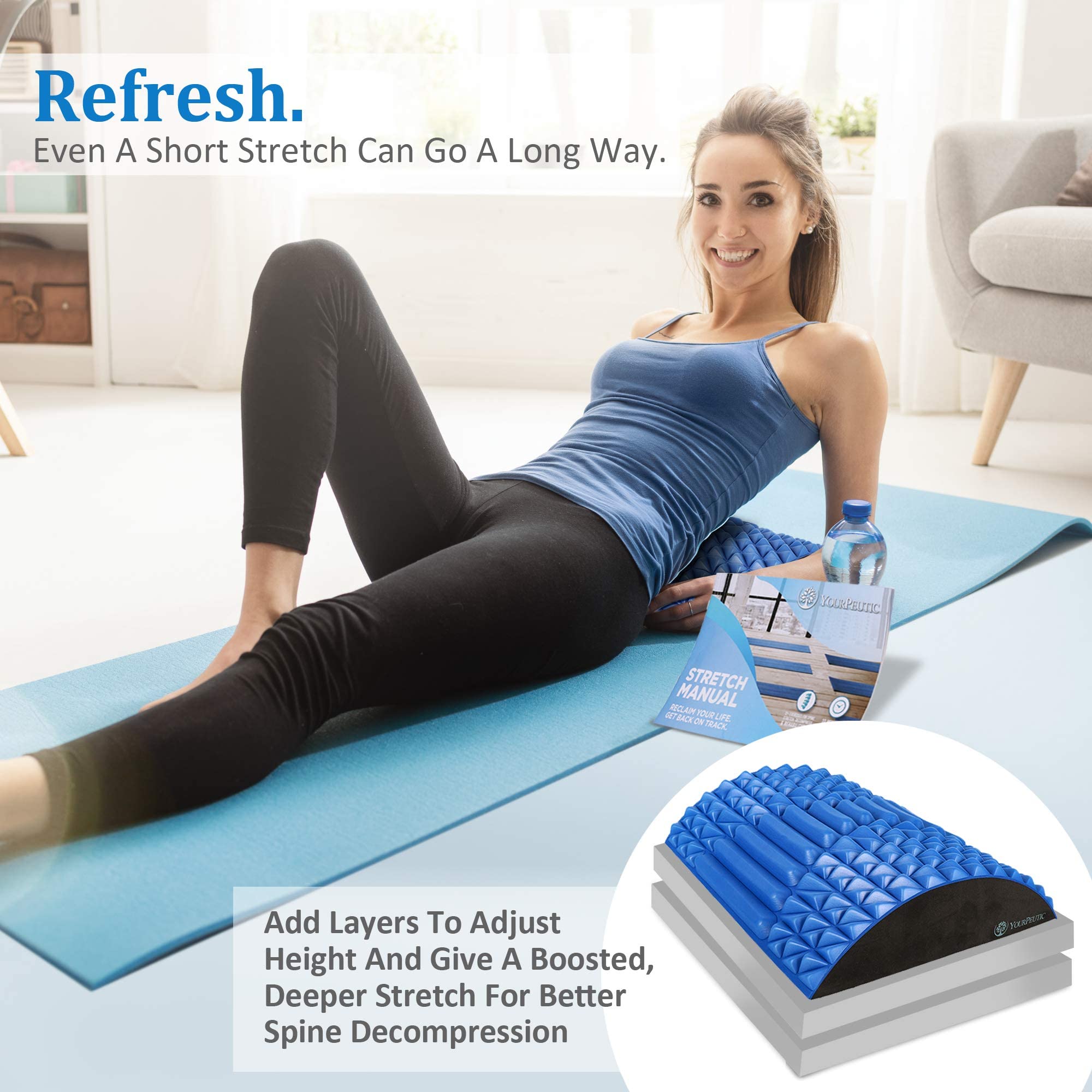 Buy Back Stretcher Lower Back Pain Relief Spinal Stenosis Herniated Disc Sciatica Lumbar