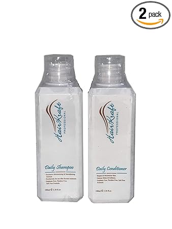 Daily Shampoo & Daily Conditioner Combo Pack 100ml Each Sulphate Free Paraben Free Shampoo Conditioner HairKraft Professional