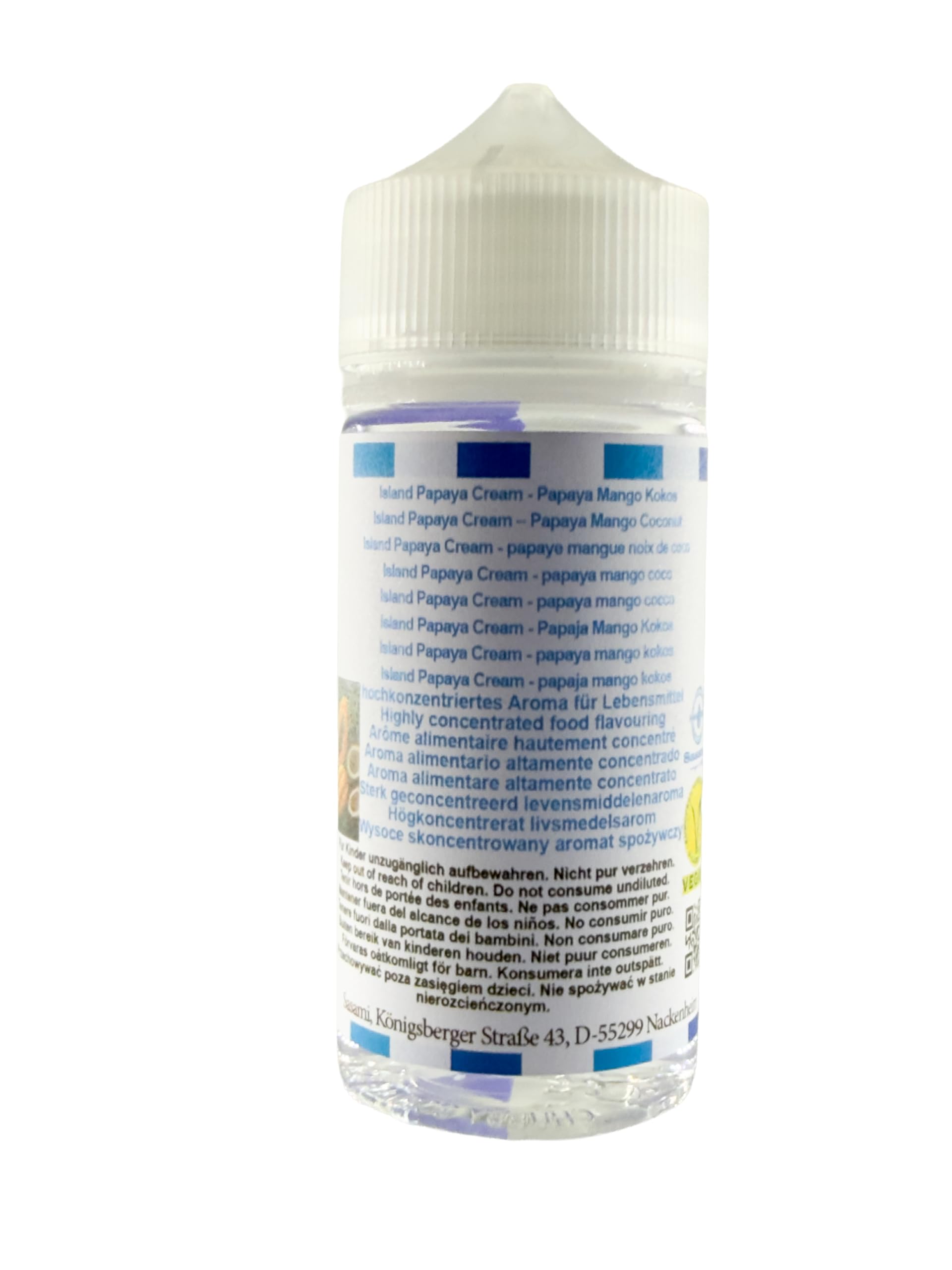 Island Papaya Cream - papaja mango kokos Aromat Koncentrat - wegański - Sasami - 100ml