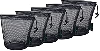 Vista 1 de Bolsa de malla de nylon 5pcs bolsa de viaje bolsa de equipo deportivo BVP01, Negro S, Cordón