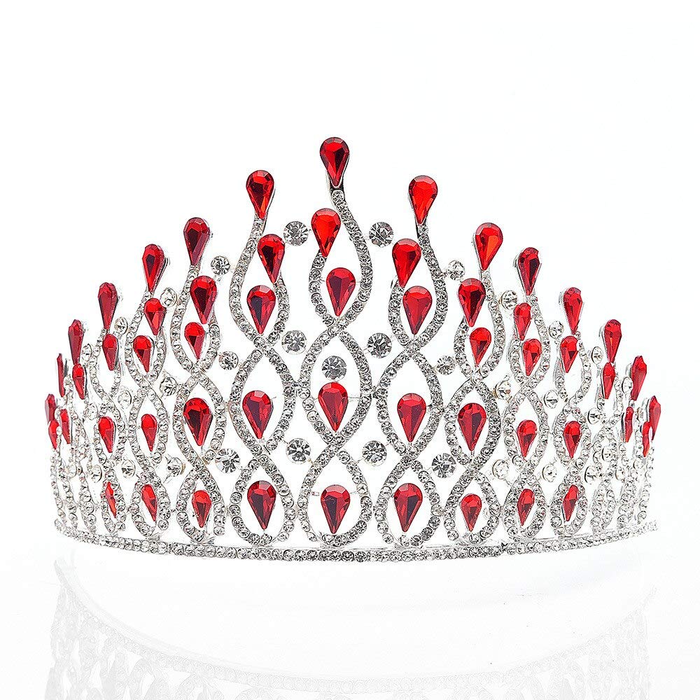 Damskie nakrycia głowy, biżuteria do włosów Diadem z koroną dla kobiet Luksusowylubne tiary i korony ślubne Akcesoria do włosów Biżuteria Rhinestone Prom Party Diadem Opaska na głowę Prezent