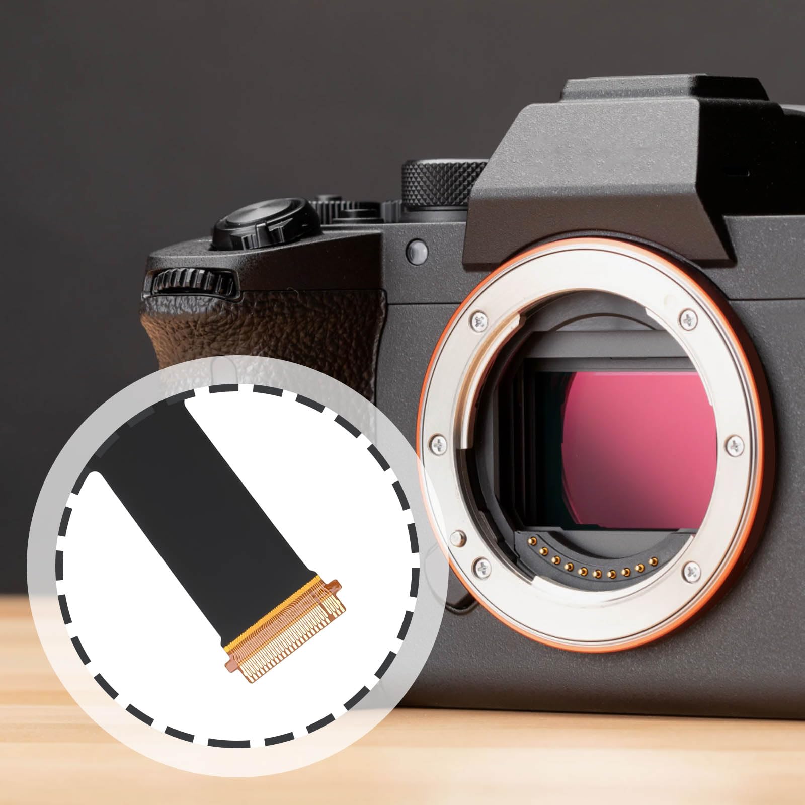 EMSea Zawias ekranu wyświetlacza LCD FPC Flex kabel kompatybilny z Sony A7 II ILCE-7M2