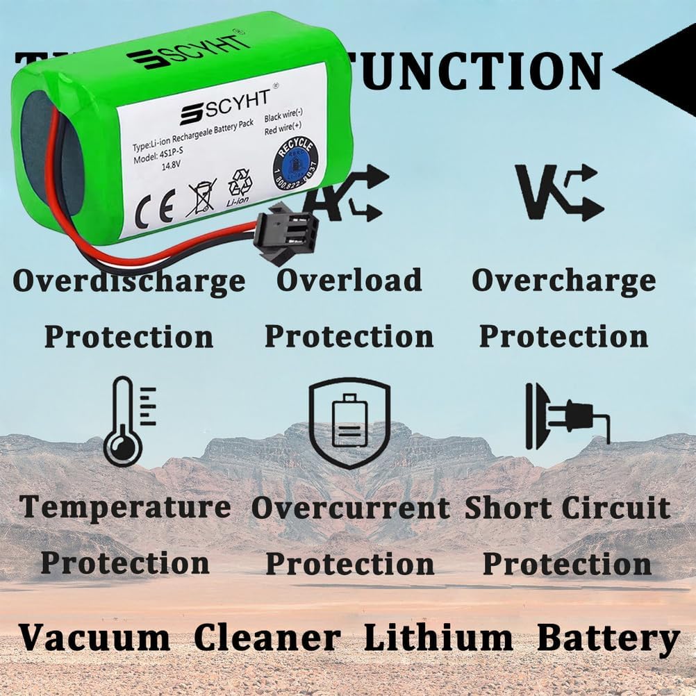 Lithium Battery 14.8V 3000mAh 3200mAh Replacement Battery 2600mAh Li-ion Batteries 14.8V Vacuum Batteries for N79 11S 12 for 25W - 52W Motor Kit with SM Port