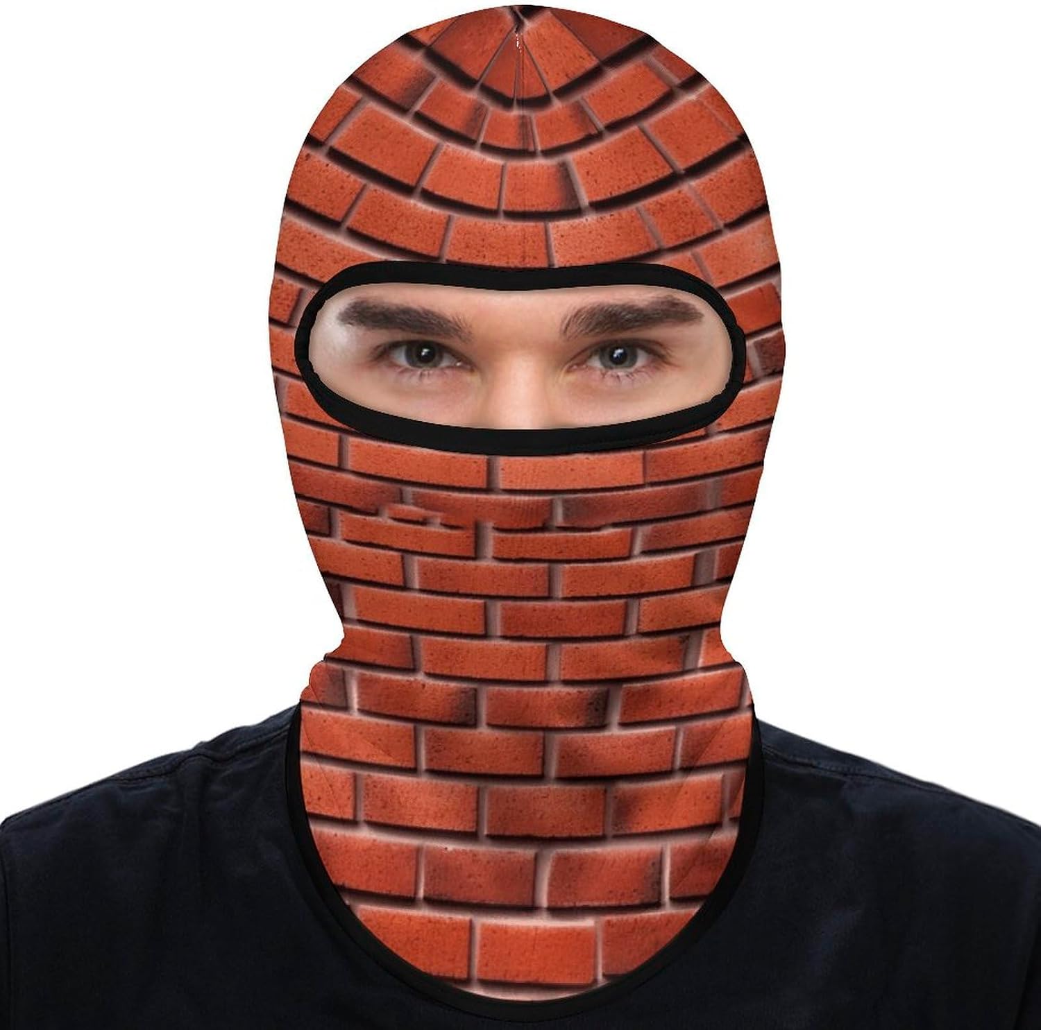 Balaclava Face Mask for Men Women Sun Protection Full Face Cover | Breathable Red Brick Wall Full Face Mask Windproof Ski Mask Motorcycle Helmet Lining for Outdoor Sport Cycling