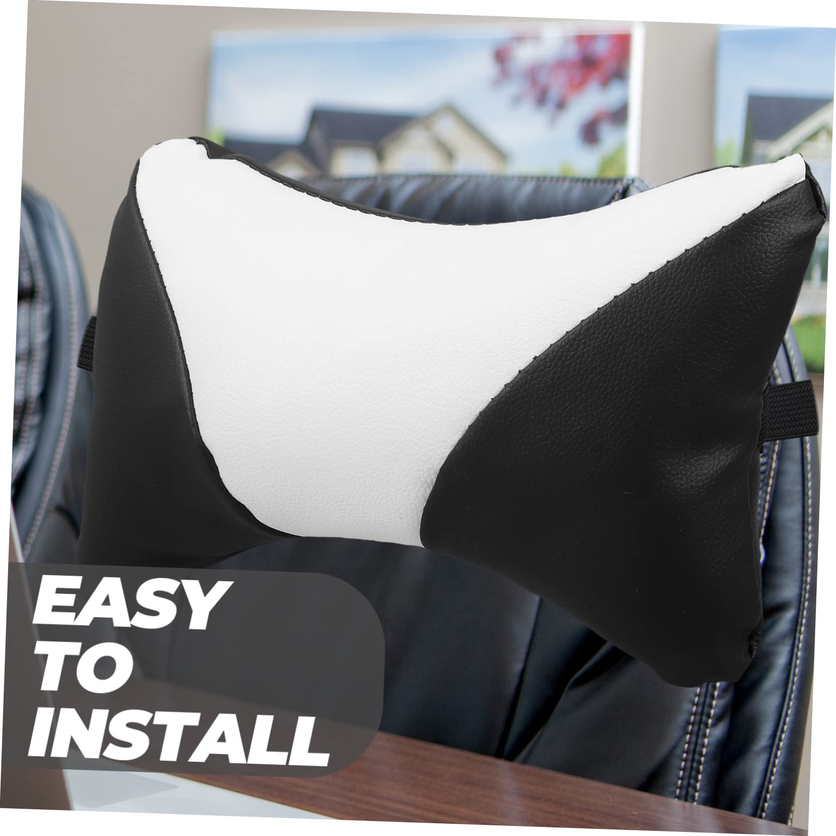 CHILDWEET Almohada Soporte Cervical para Reposacabezas de Silla de Oficina Suave y Fácil de Instalar Cojín Cómodo para Cuello Adecuado para Viajes y Uso en Coche