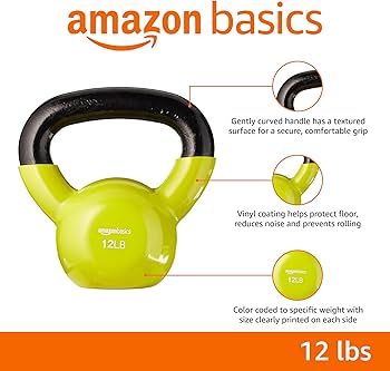 Amazon | Amazonベーシック ケトルベル ビニールコーティング 5.4kg