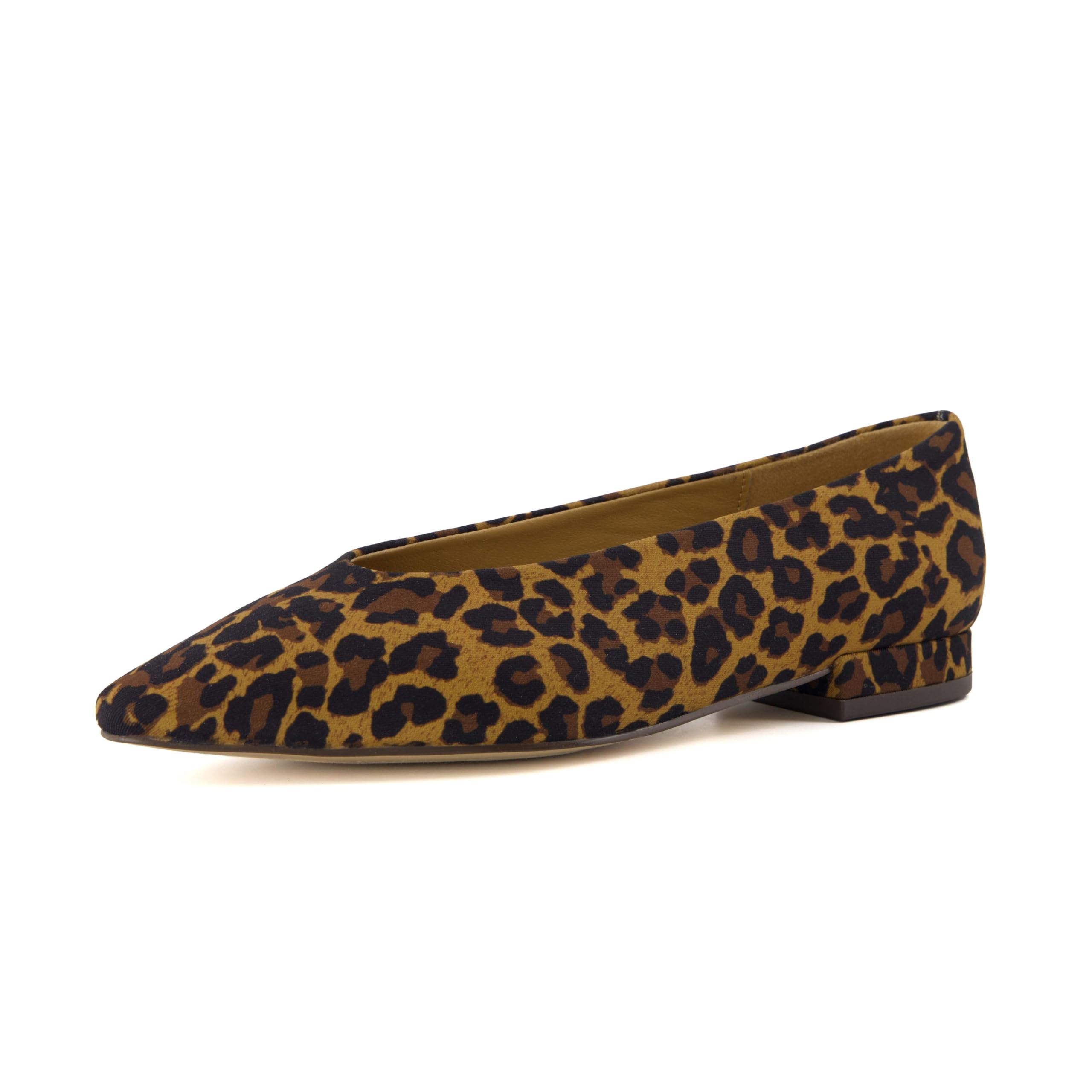 CUSHIONAIRE Gabor Women's Pointed Toe Slip-On Flat +Memory Foam, Wide Widths Available