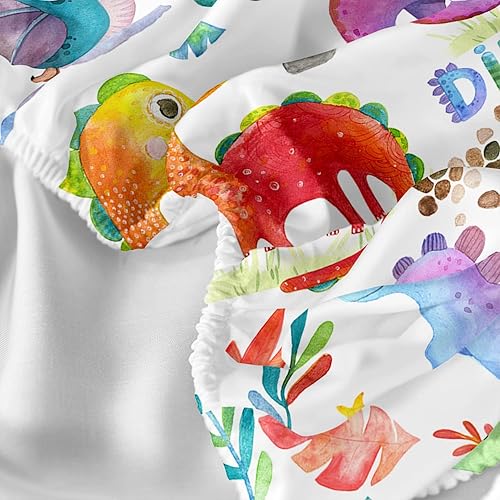 Miniatura 6 de CVHOUSE Juego de ropa de cama de tamaño individual de dinosaurio, 1 sábana encimera y 1 sábana bajera con 2 fundas de almohada, 4 piezas