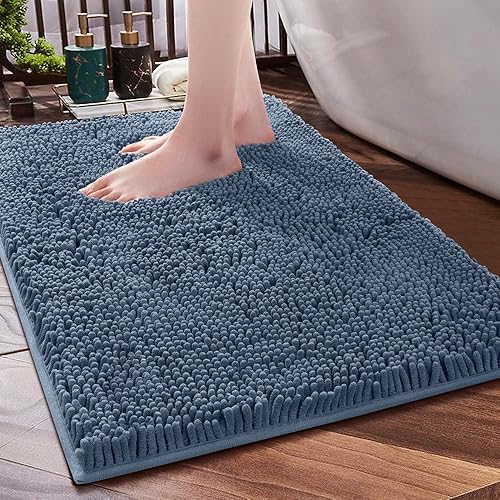 SONORO KATE Alfombra de baño, antideslizante, suave, acogedora, gruesa, para baño, alfombras de felpa para bañeras, duchas de lluvia absorbentes de