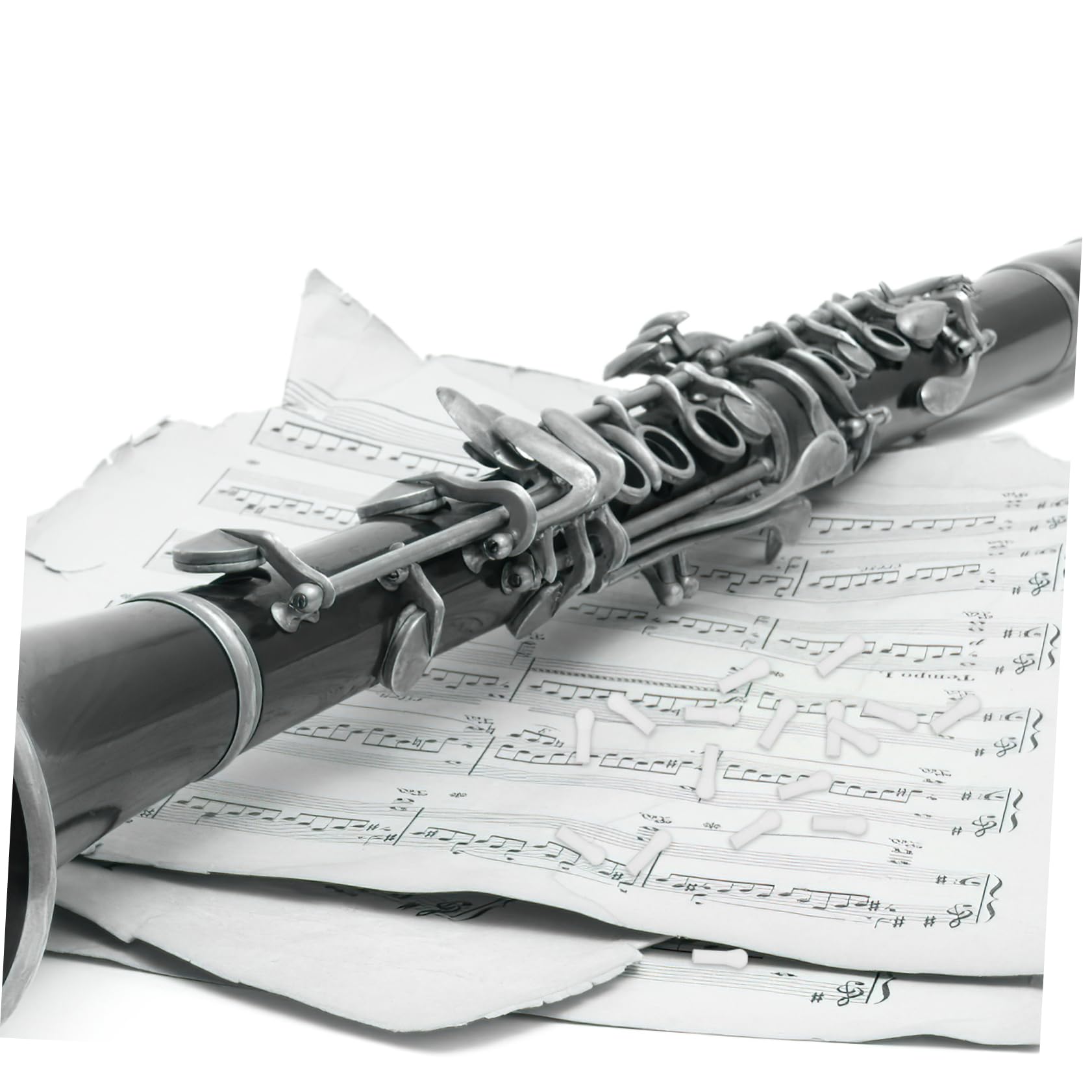 Yardwe 20pcs Clarinet Xi Key Connecting Rods Durable Plastic Repair Parts for Woodwind Instruments Reliable Clarinet Accessories for Easy Instrument Maintenance