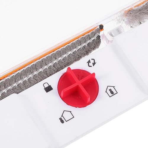 Miniatura 3 de NUOBESTY Puerta de gato con bloqueo para puertas interiores, material ABS, control de acceso bidireccional para mascotas, puerta para cachorros,