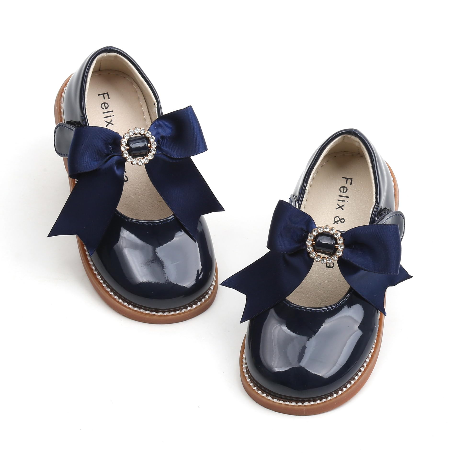 Felix & Flora Toddler Little Girl Blue Mary Jane Dress