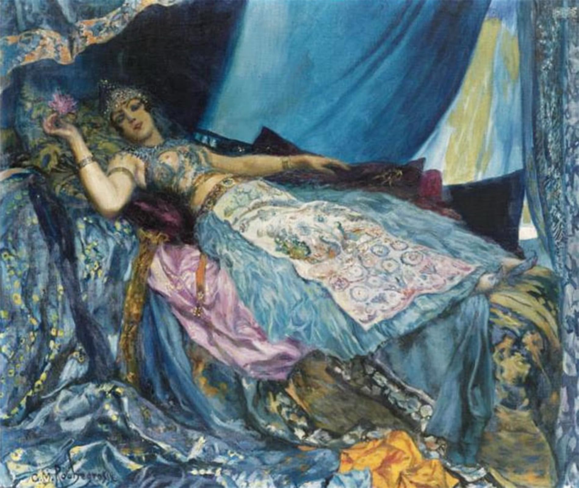 Tableau Toile La princesse de Rochegrosse impression d'art decorative 60x90cm - 5