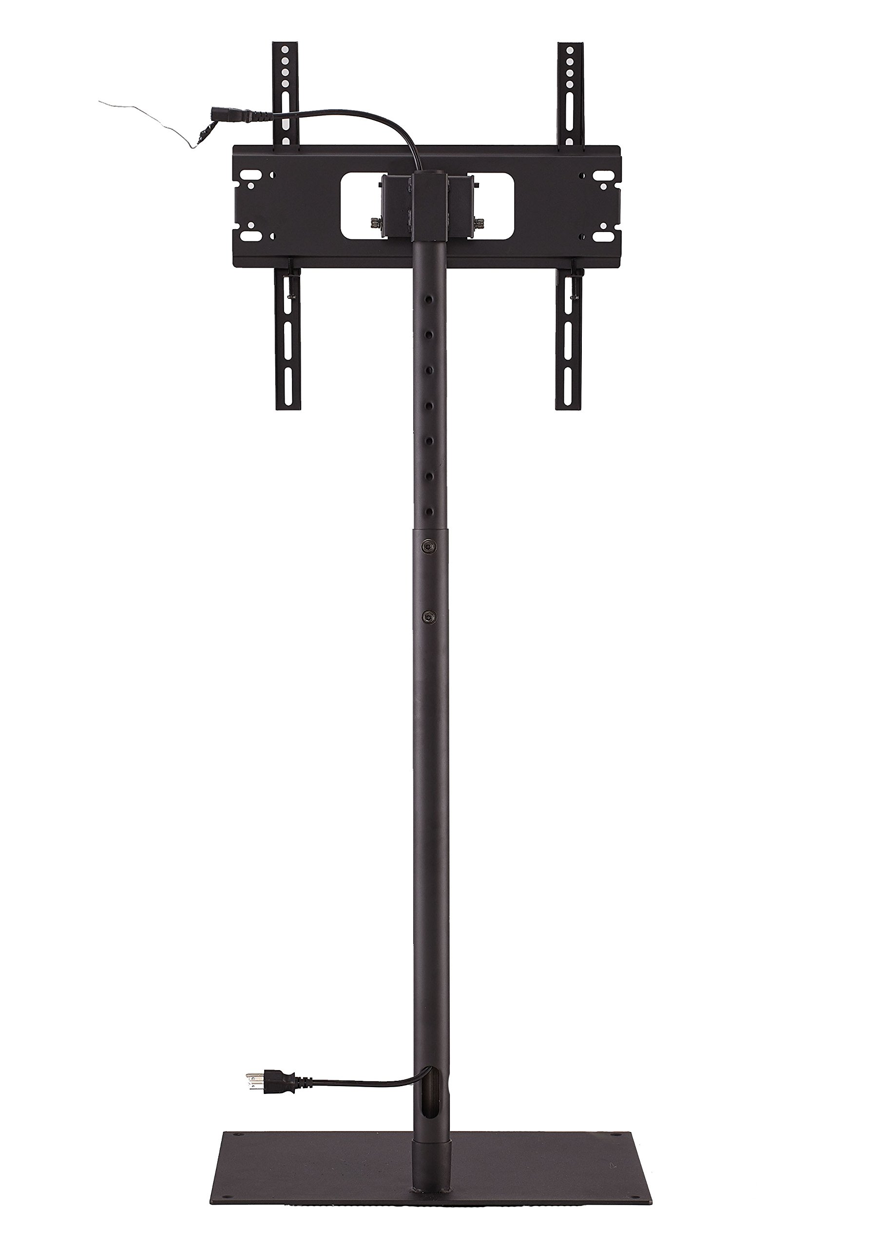 Elitech TV Portable Floor Stand with Middle Shelf and Height Adjustable