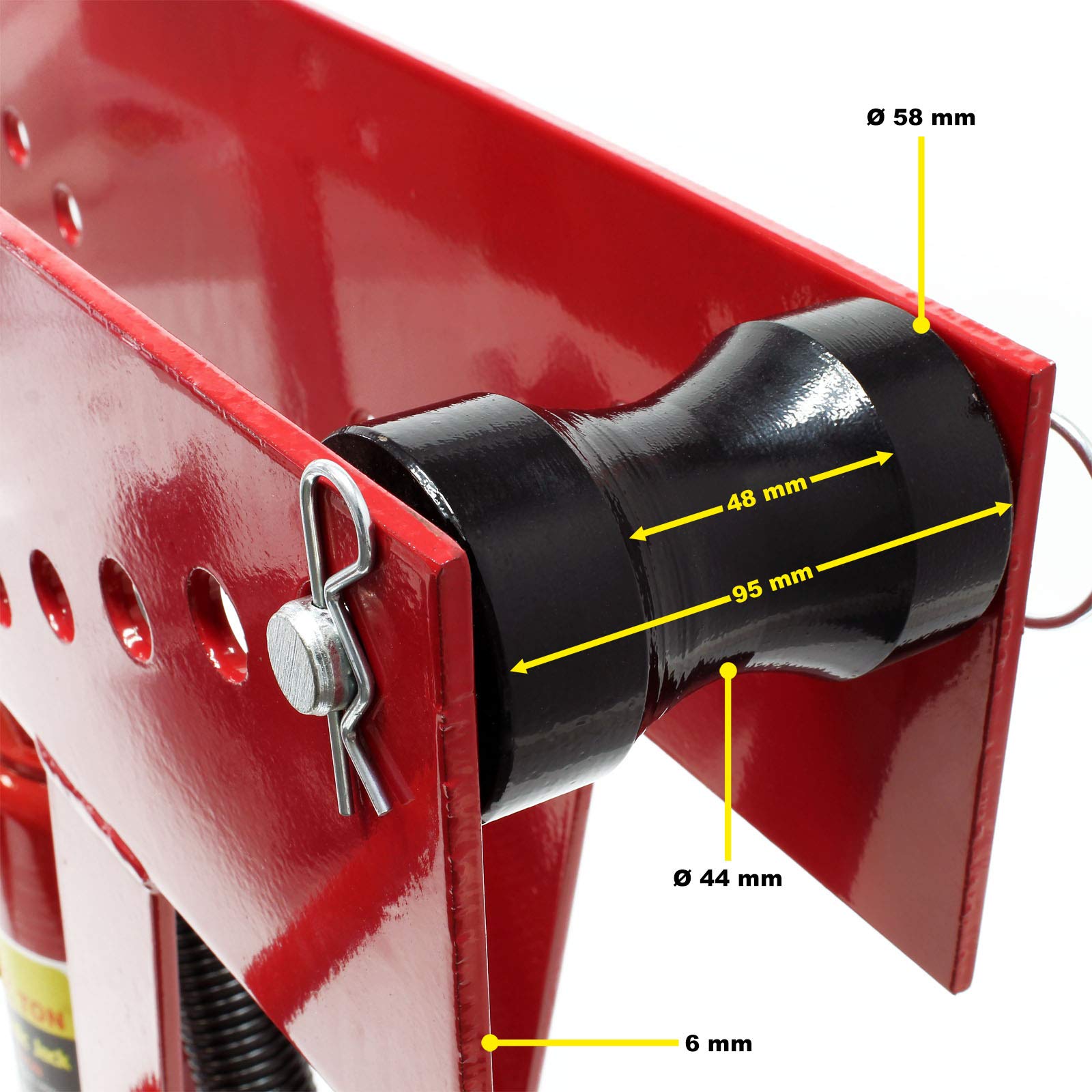 Wiltec Rohrbiegemaschine hydraulisch 12 t, Biegewinkel bis 90°, Rohrbiegegerät Rohrbieger mit 6 Presstücken 21,3-60,3 mm, Biegemaschine Rohre