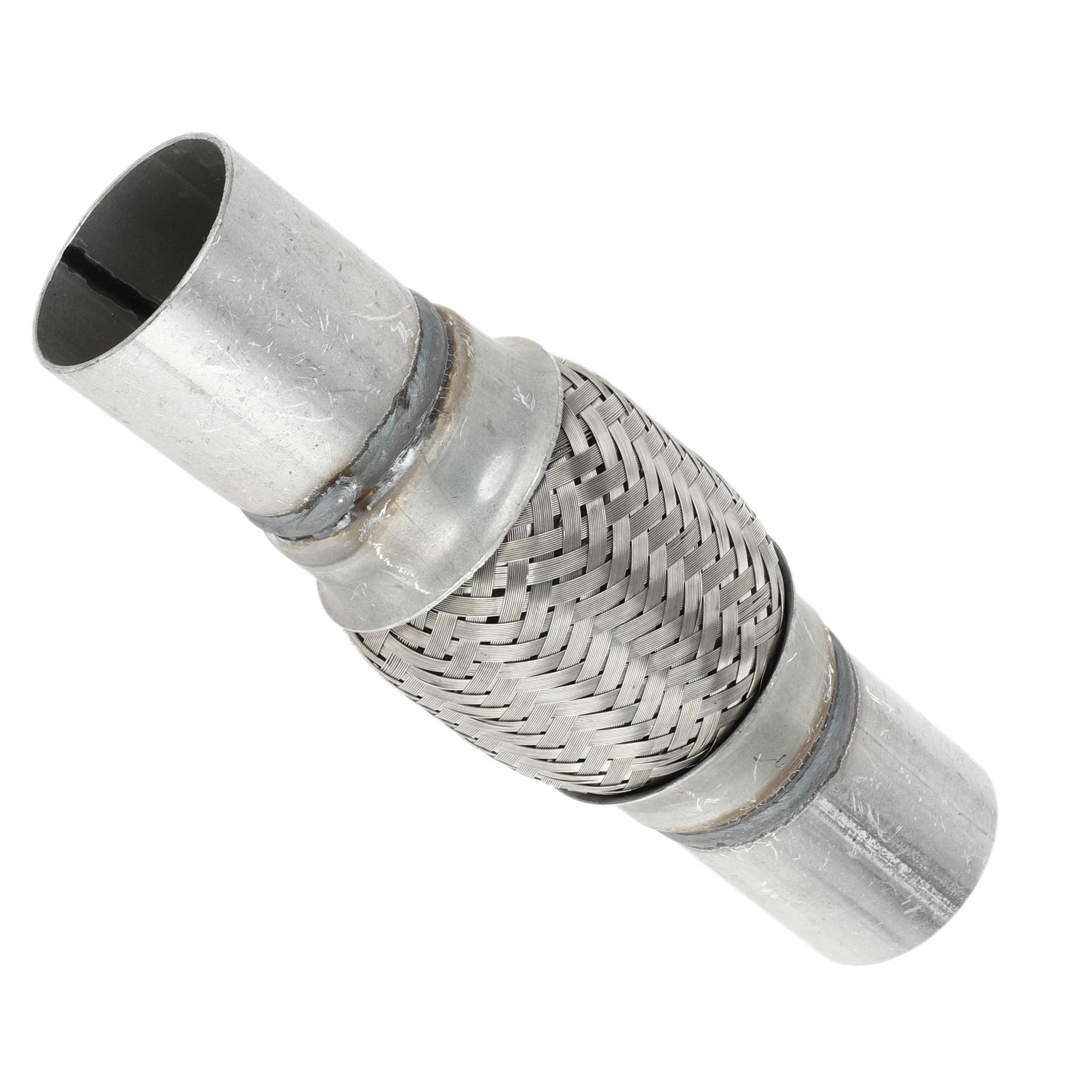 uniwersalna rura wydechowa Uniwersalny elastyczny przewód wydechowy do samochodu 45-76mm ID 48-80mm OD Elastyczna rura wydechowa w oplocie ze stali nierdzewnej Wytrzymała Tłumik końcowy | ID60mm-OD63mm-300mm