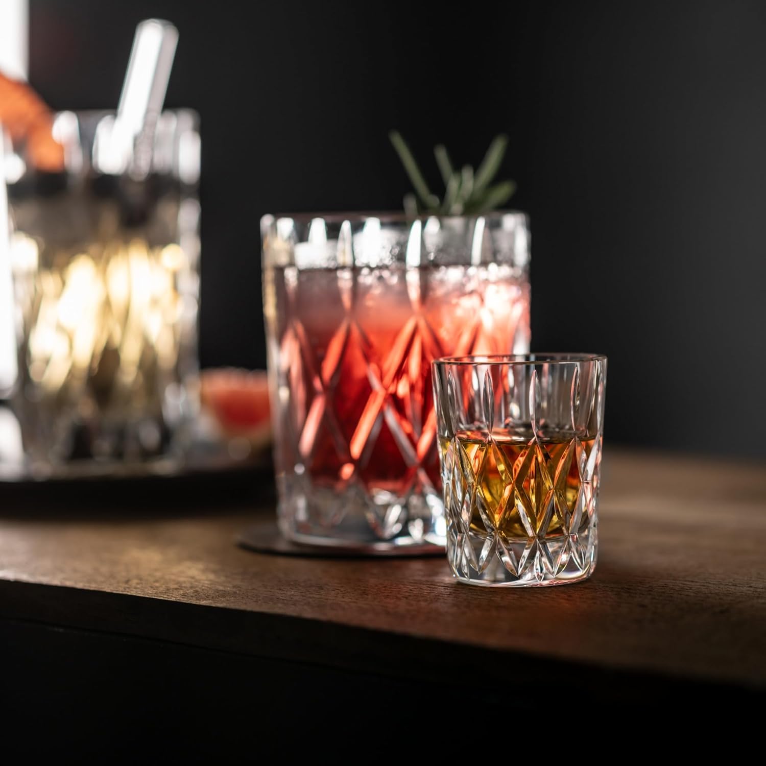 Schott Zwiesel Age Shot Glass (Set of 4) Modern Shot Glass with Relief Dishwasher Safe Crystal Glasses (Item No. 124298)