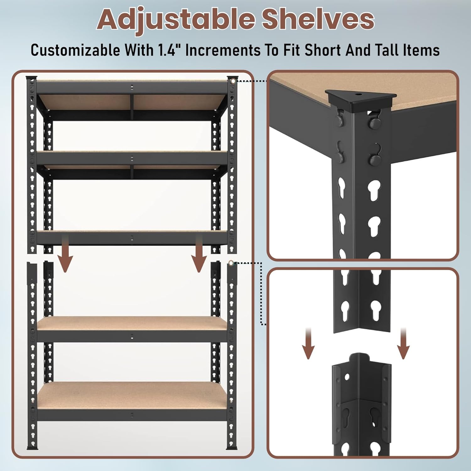 Utility Display Rack Storage Solution