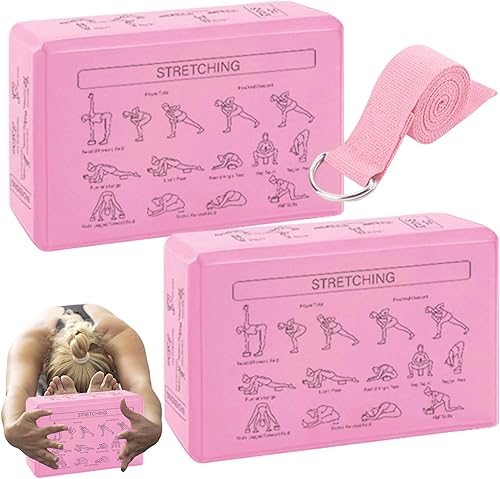 Miniatura 9 de YogaBrick - Juego de espuma ligera antideslizante de 9.1 x 5.9 x 3.0 in, equipo de bloque de apoyo para yoga, adorno multifuncional para mujeres,