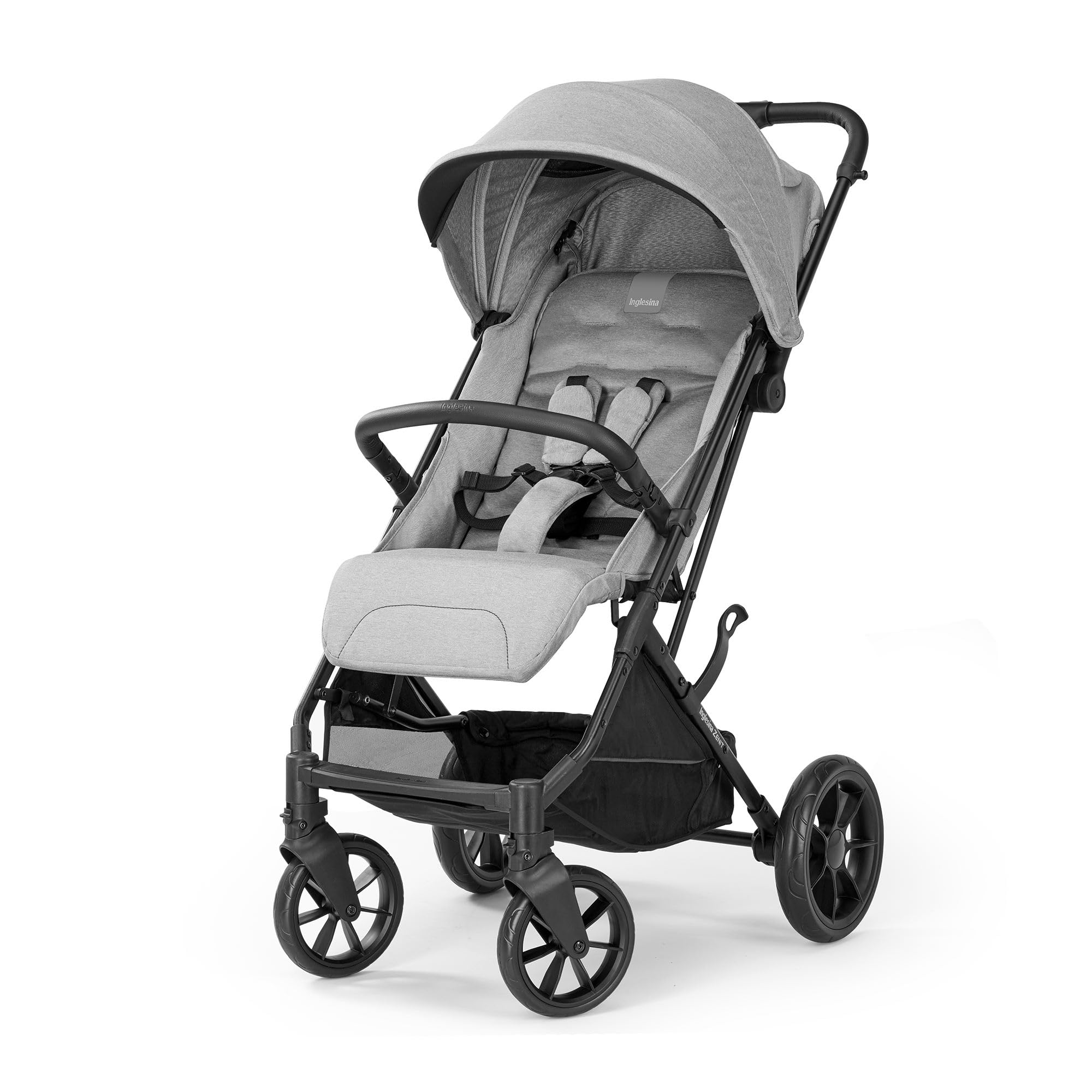 Inglesina Zenit Poussette Compacte, Gris, Performances Excellentes, Confortable, jusqu'à 22kg, Grandes Roues, Siège Spacieux, Exclusivité Amazon