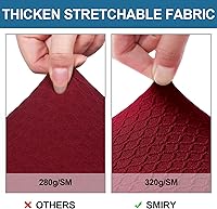 Vista 4 de smiry Fundas de asiento impermeables para sillas de comedor, juego de 6, fundas elásticas de jacquard extraíbles y lavables, sin fundas traseras