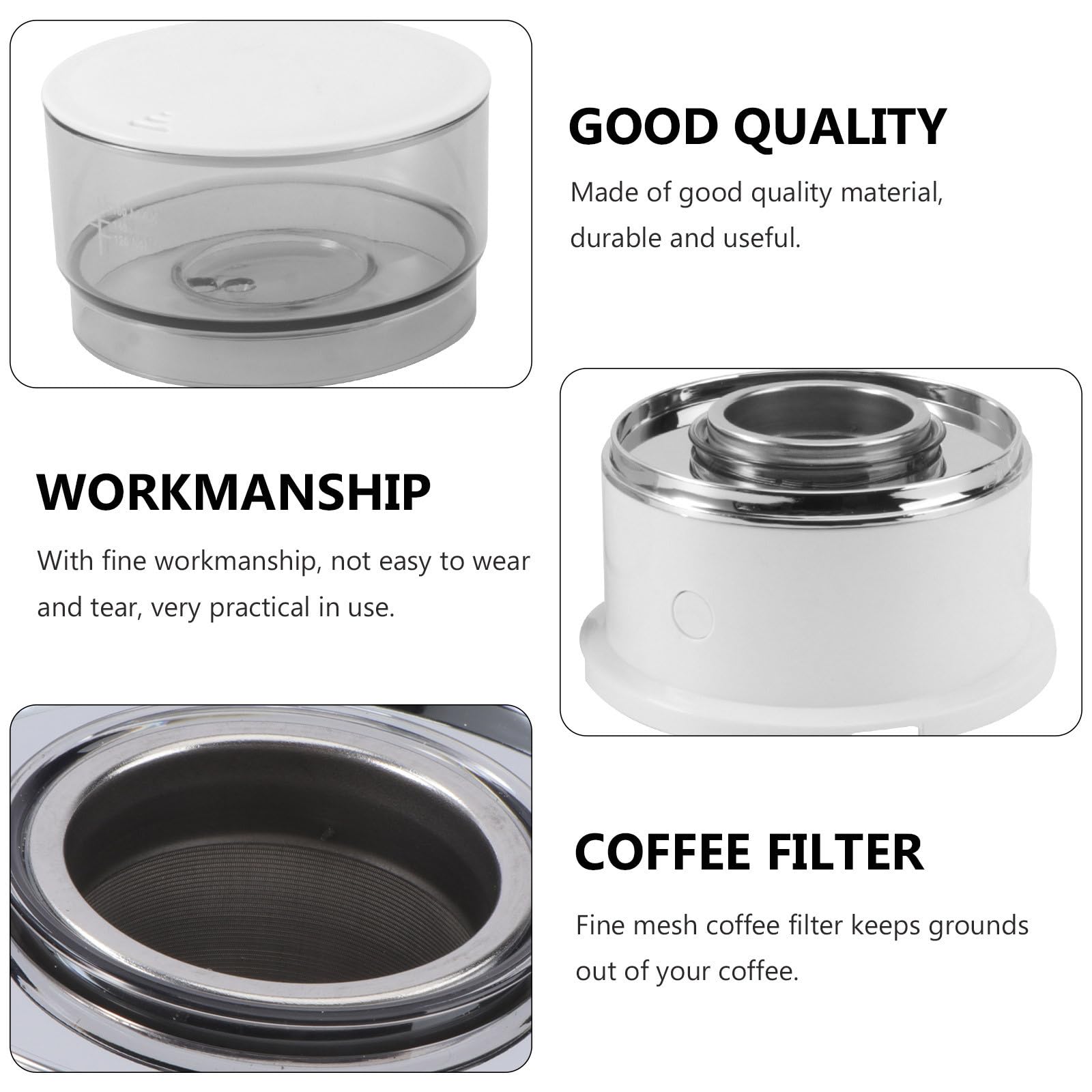 Macchina da Caffè Manuale Portatile 160ml in Abs e Plastica Durevole