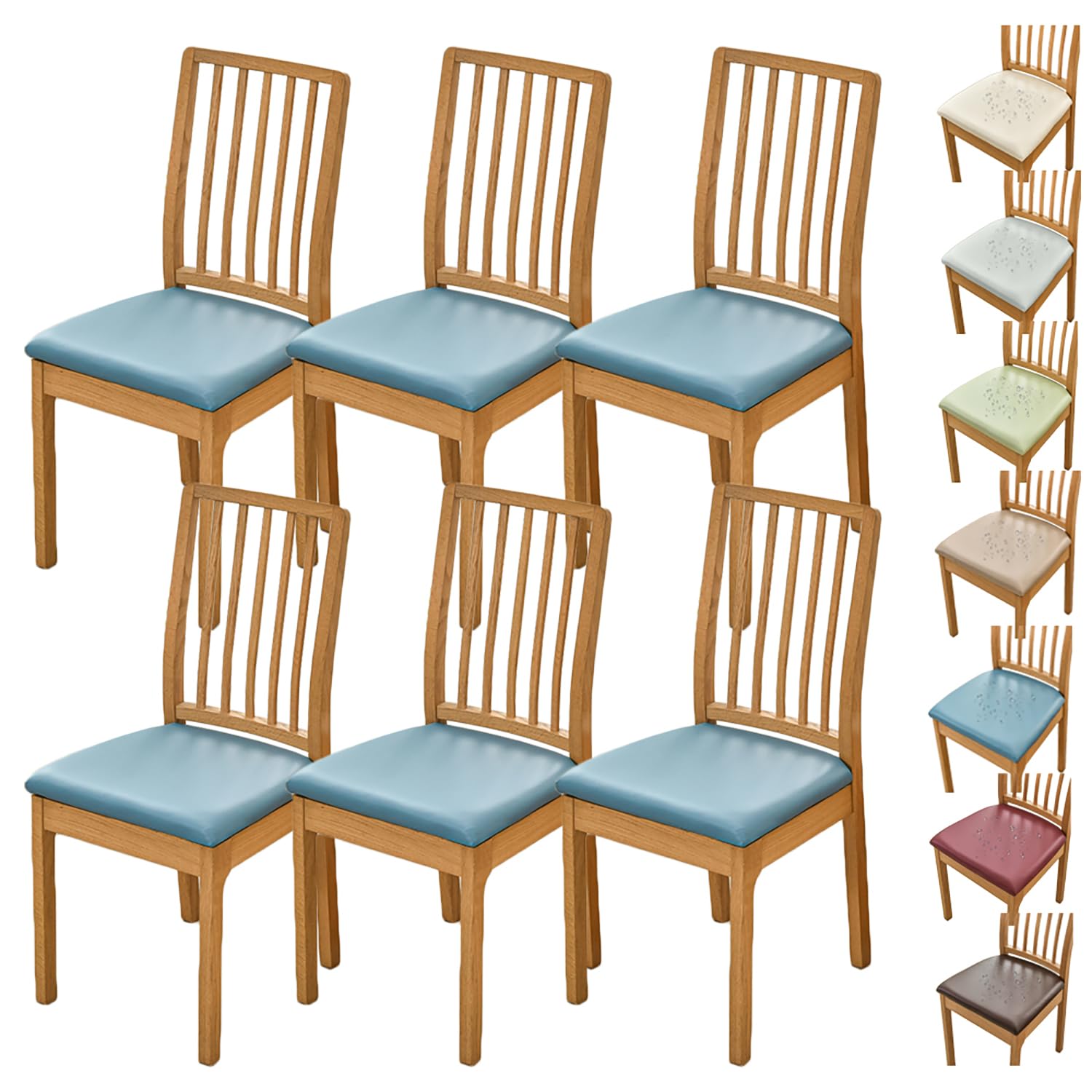 Housse de chaise élastique en PU pour protéger vos sièges des taches de repas