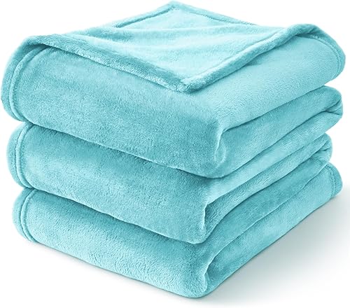 Miniatura 76 de BEDELITE Fleece Blanket White Throw Blanket for Couch & Bed, Luxury Plush Cozy Fuzzy Blanket 50" x 60", Super Soft Warm Lightweight Throw Blanket