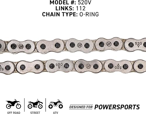 Miniatura 3 de NICHE Combo de cadena de piñón de transmisión para Yamaha YZF-R3 MT-03 YZF-R25 MT-25 delantero 14 trasero 43 dientes 520V junta tórica 112 eslabones