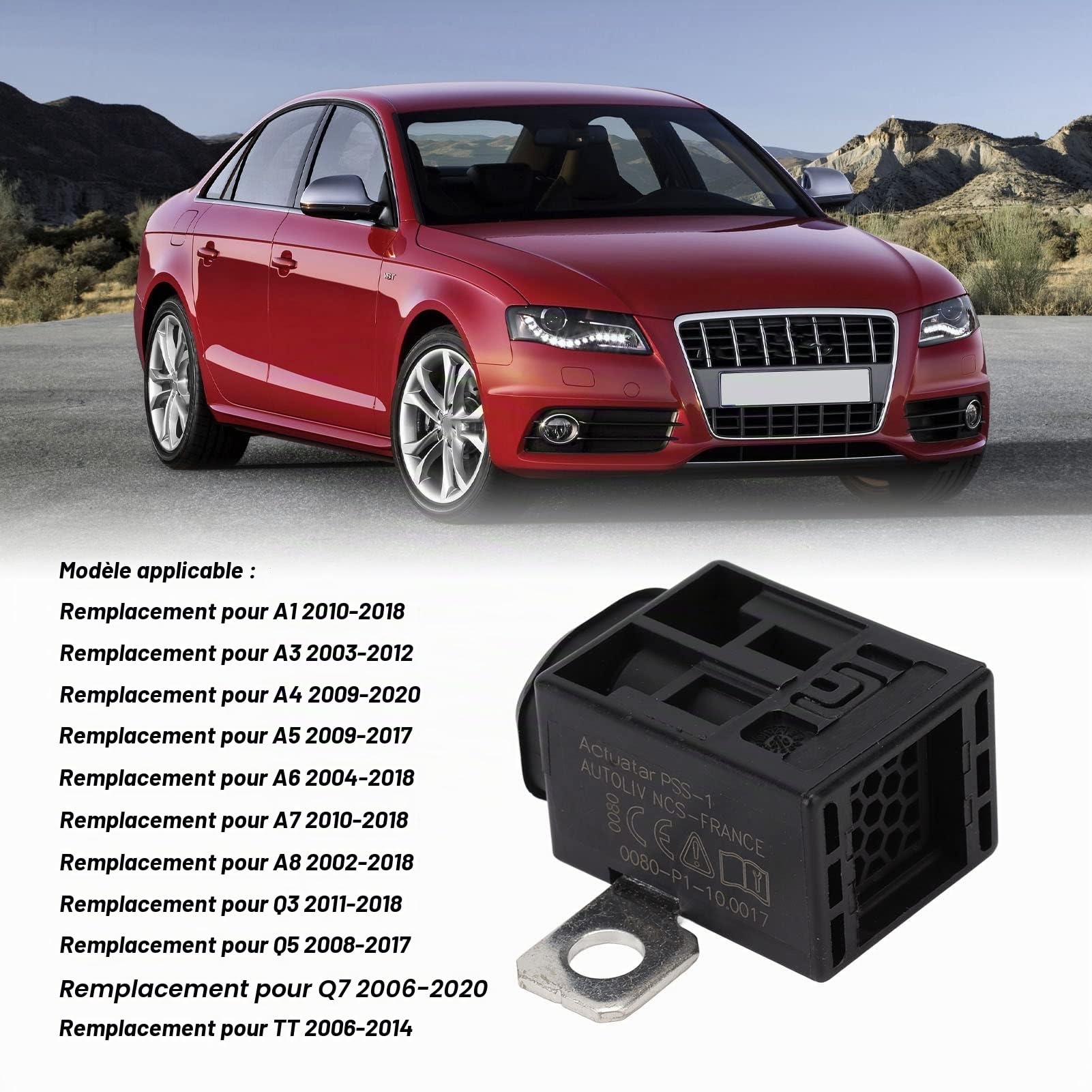 Protecteur de Surcharge de Batterie, Protecteur de Surcharge de Batterie Automatique 4F0915519 Remplacement de la Boîte à Fusibles de Déconnexion de la Batterie pour