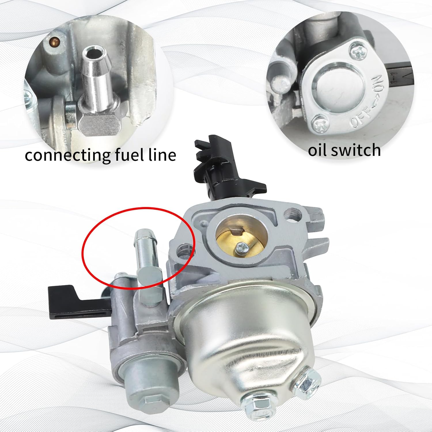 WOTIAN 590607 Pull Start Assembly and 596079 Carburetor Compatible with BS 208cc CR950 CR750 Engine Parts