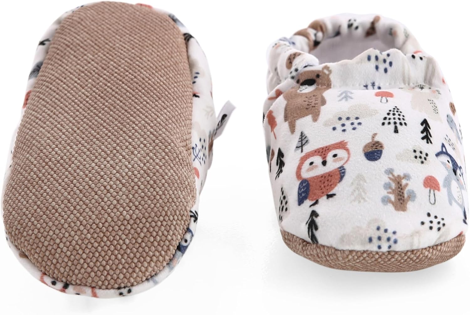 Ella Bonna Cotton Toddler Slippers Baby, Boys Slippers Non-Slip Soft Sole, Stay On Kids Slippers Girls, Baby Booties Socks, Slippers for Girls, Newborn Shoes, Rainbow, 0-6 Months