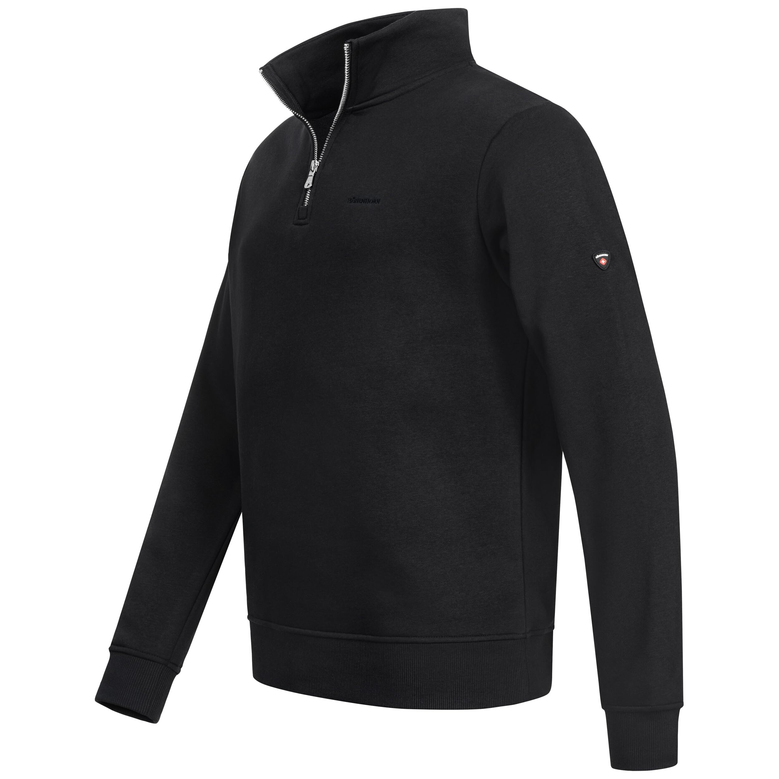 Höhenhorn Troiberg Sudadera con Cremallera de 1/4 para Hombre, Troyer con Cuello, Azul, 3XL, Azul, 3XL