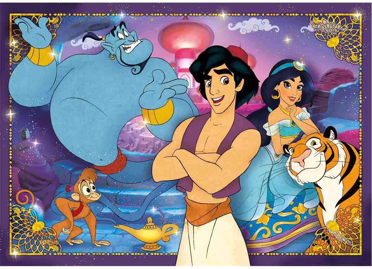 Clementoni - 26053 - Supercolor Puzzle for children - Aladdin - 60 Pieces
